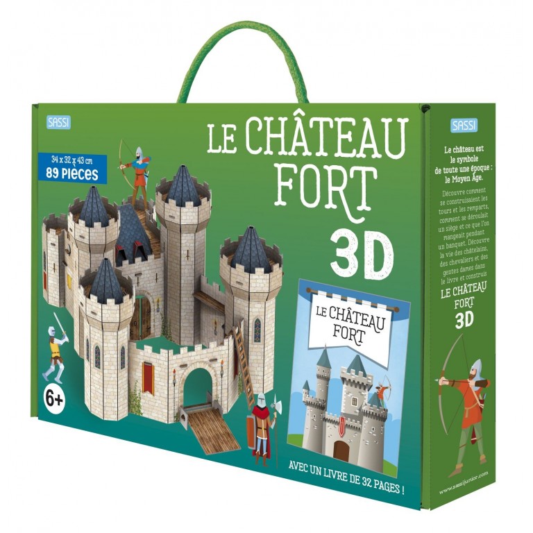 Maquette 3D – Le Château Fort – 89 pièces + Livre 32 pages