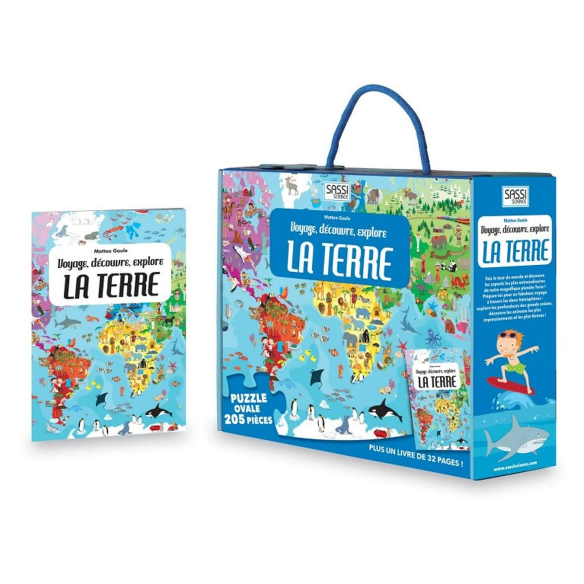La Terre – Puzzle de 205 pcs + Livre de 32 pages