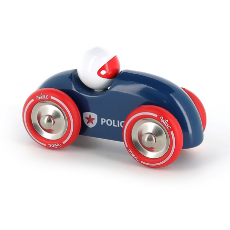 Voiture en bois Rallye grand modèle police