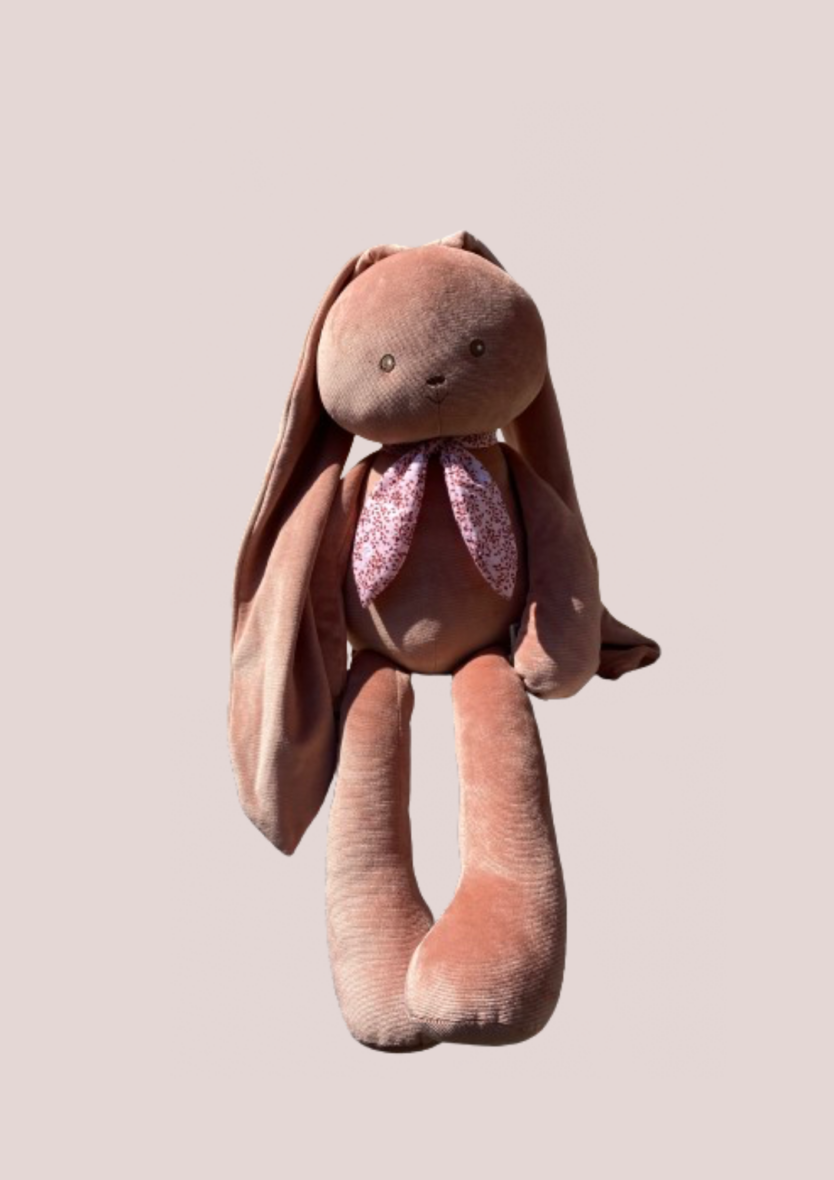 Peluche Pantin Lapin Terracotta – 80 cm
