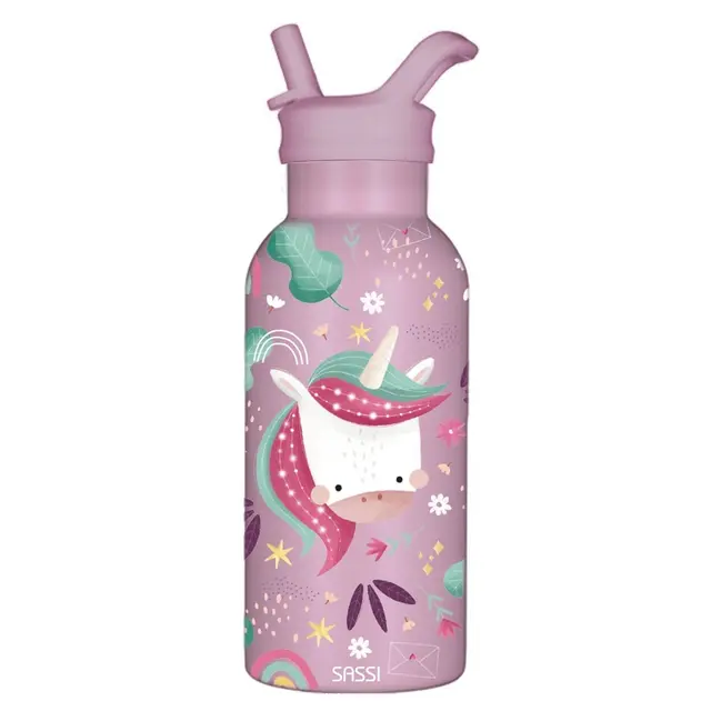 Gourde isotherme 350 ml Sparkly la licorne