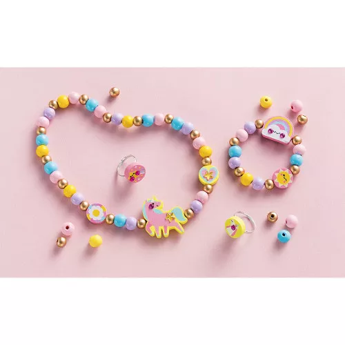 Coffret de 4 bijoux en bois à créer – Rainbow Land