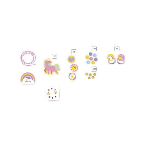Coffret de 4 bijoux en bois à créer – Rainbow Land