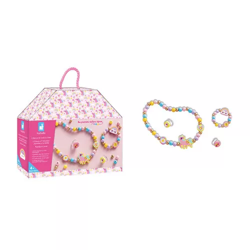Coffret de 4 bijoux en bois à créer – Rainbow Land
