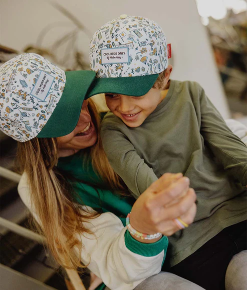 casquette-enfants-bebes-cool-mums-only-imprime-vert-hello-hossy