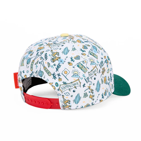 casquette-enfants-bebes-vert-imprime-hello-hossy