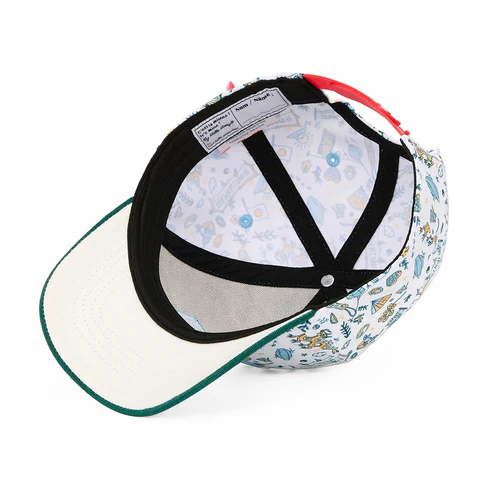 casquette-enfants-bebes-visiere-courbee-imprime-vert-hello-hossy