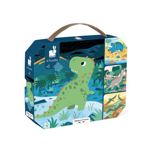 Puzzles évolutifs dinosaures – 4 puzzles