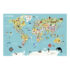 Carte du monde magnétique