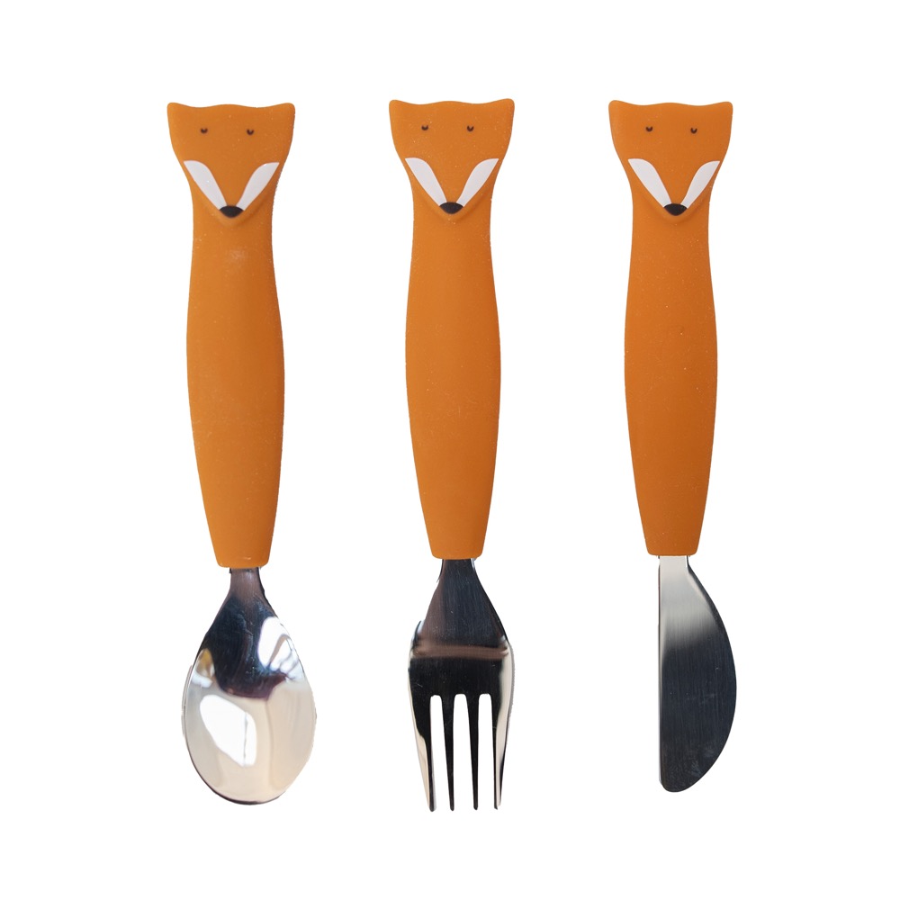 Lot de 3 couverts en silicone – Mr Renard