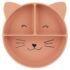 Assiette à compartiments avec ventouse en silicone - Chat
