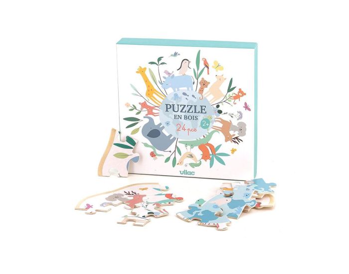 Puzzle en bois – Autour du Monde 24 PCS