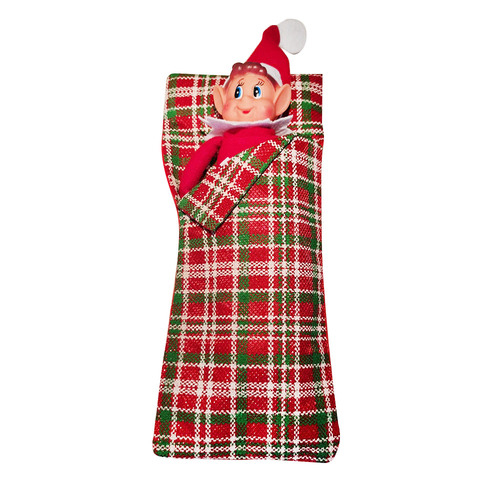 Lutin farceur – Sac de couchage avec coussin pour Elfe de Noel 30 cm