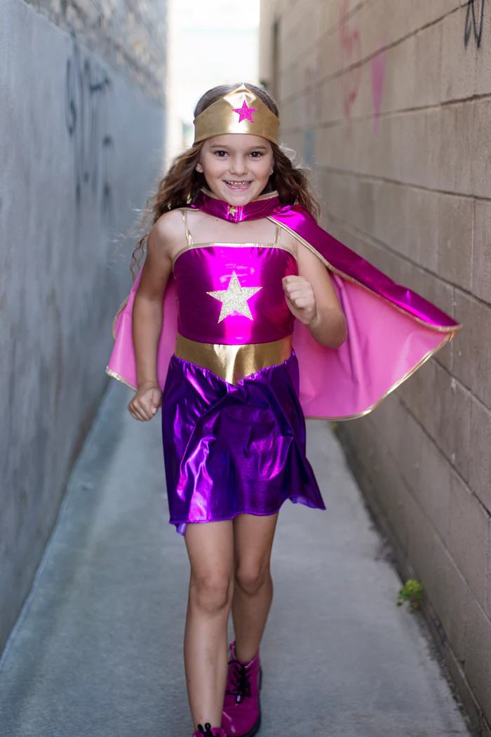 Déguisement Super-Héros Fille – Taille 5-6 ans
