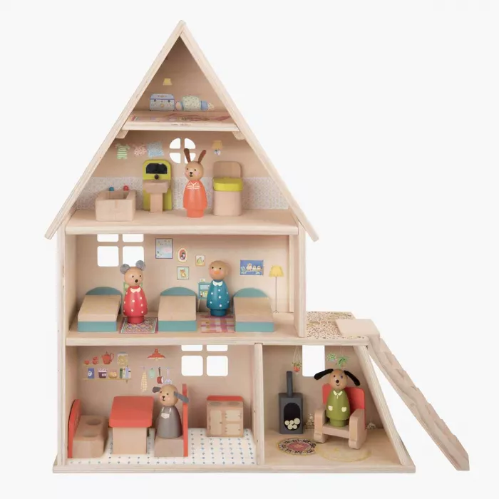 Maison de poupée meublée – La Grande Famille