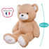 Peluche géante Ours gaston beige de 100 cm