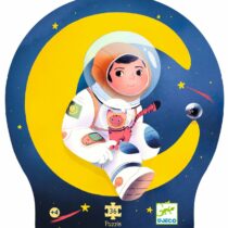 Puzzle silhouette - Un astronaute dans la lune - 36 pièces