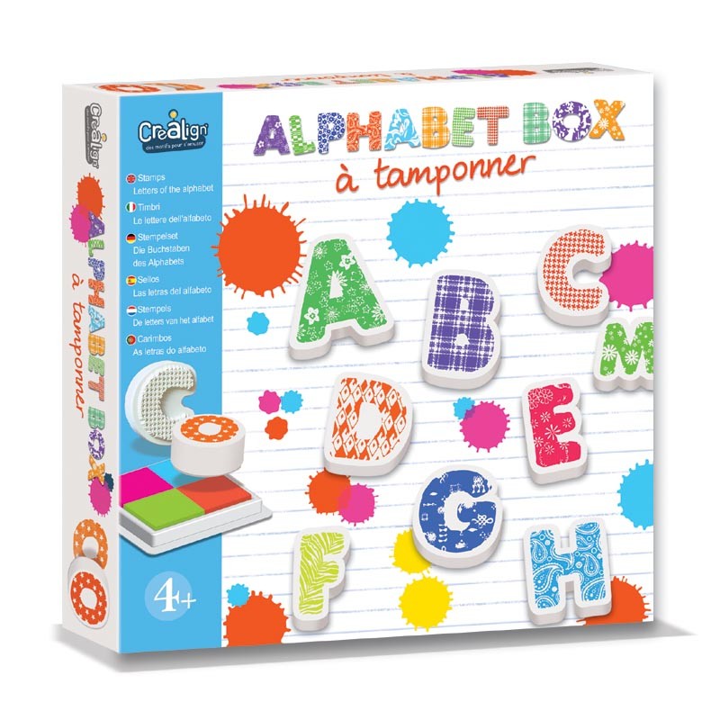 Tampons Alphabet Box