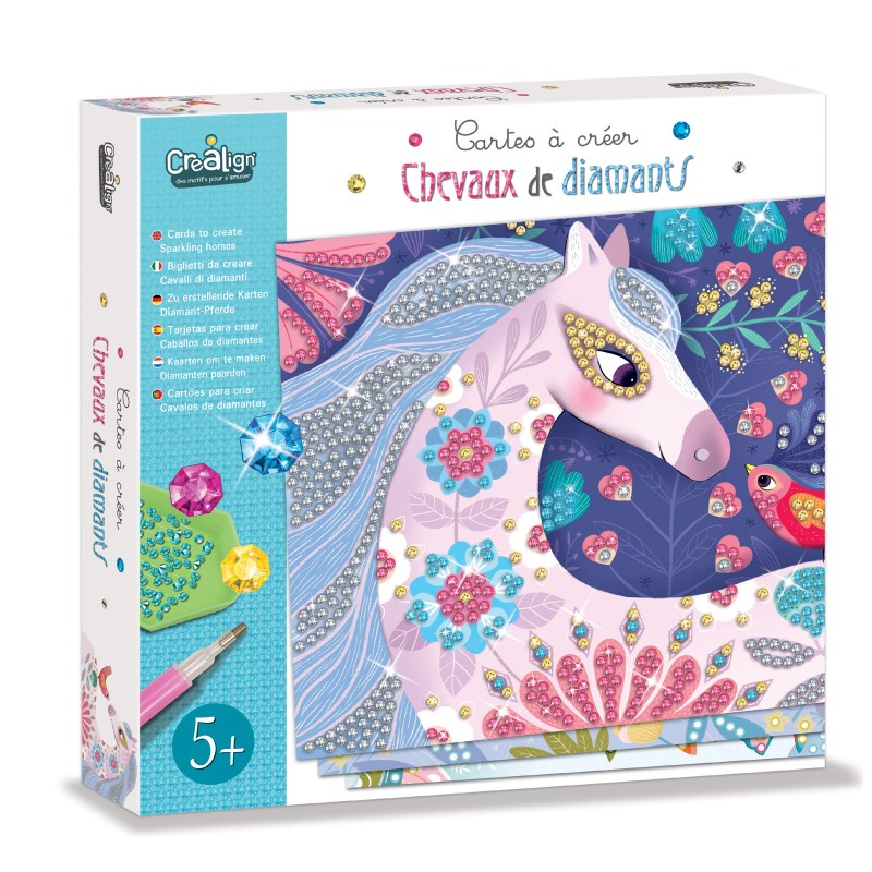Cartes à créer – Chevaux de diamants
