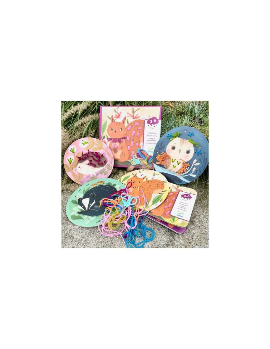 Coffret Enfilage laine – Petit Pas avec du fil