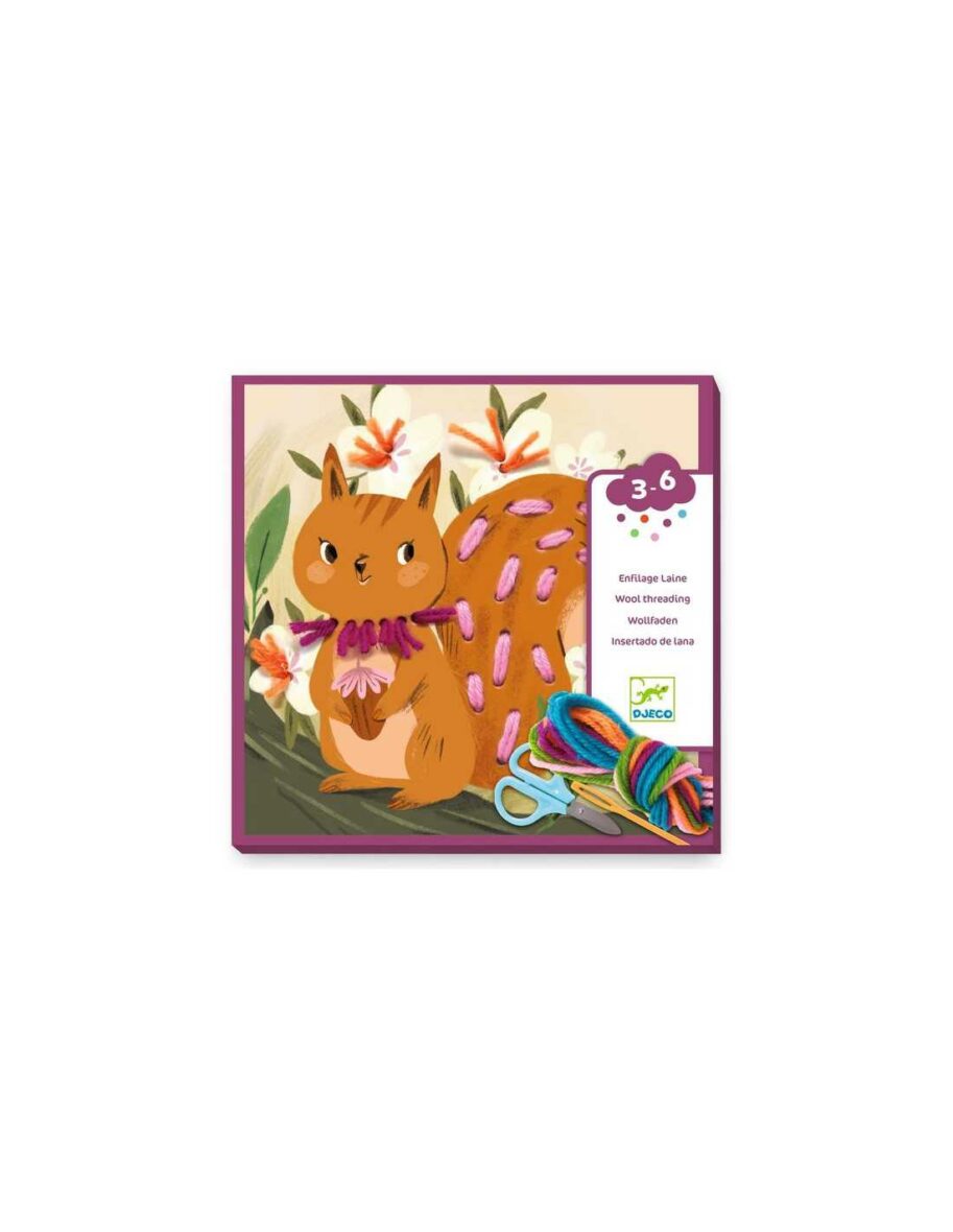 Coffret Enfilage laine – Petit Pas avec du fil