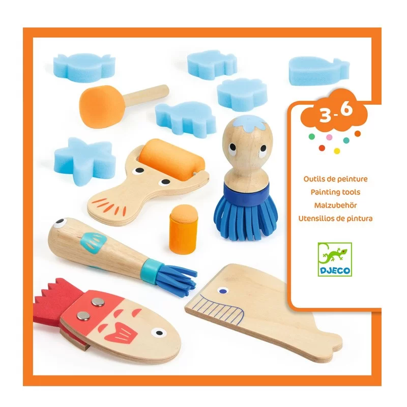 Coffret curieux outils pour peindre