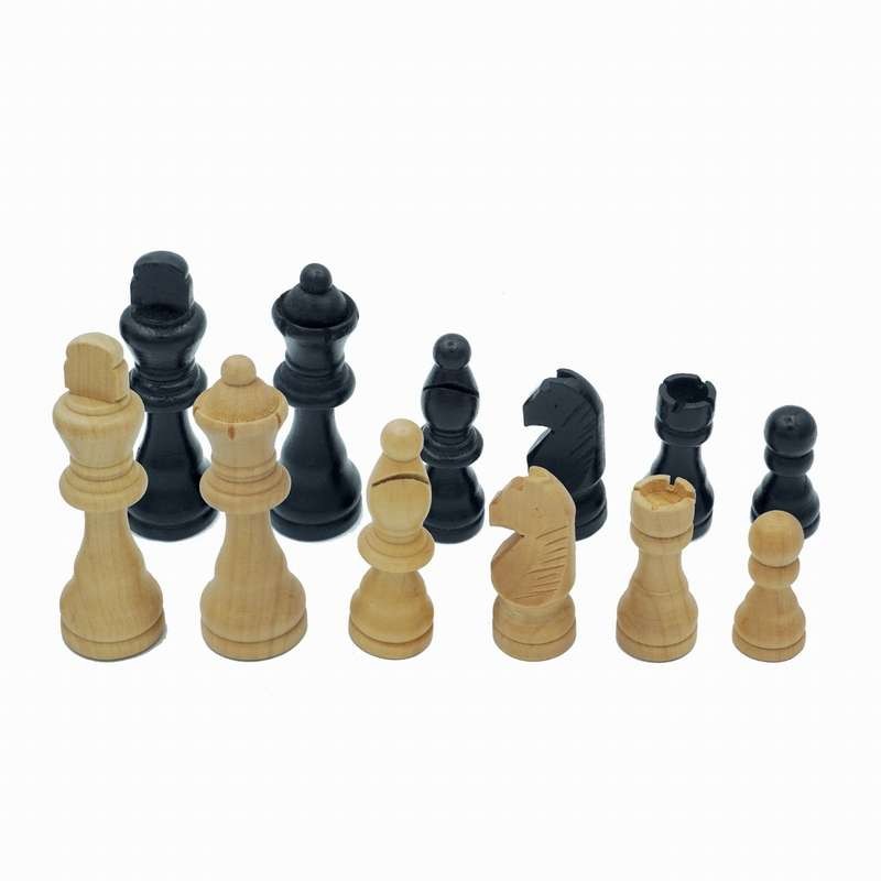 Pièces d’échec en bois – 88 mm
