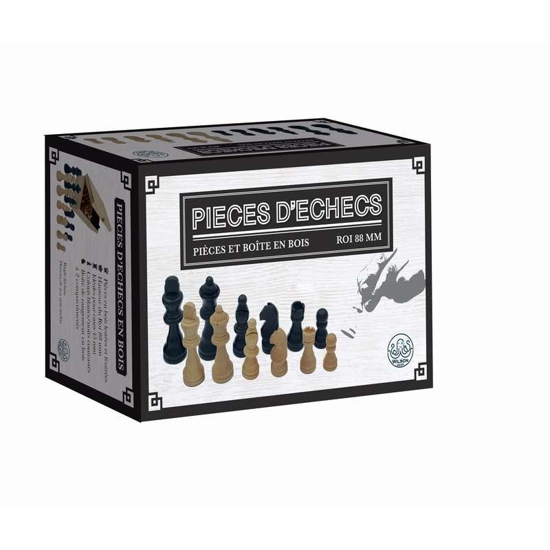 Pièces d’échec en bois – 88 mm