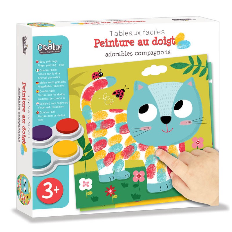 Peinture au doigt – Adorables compagnons