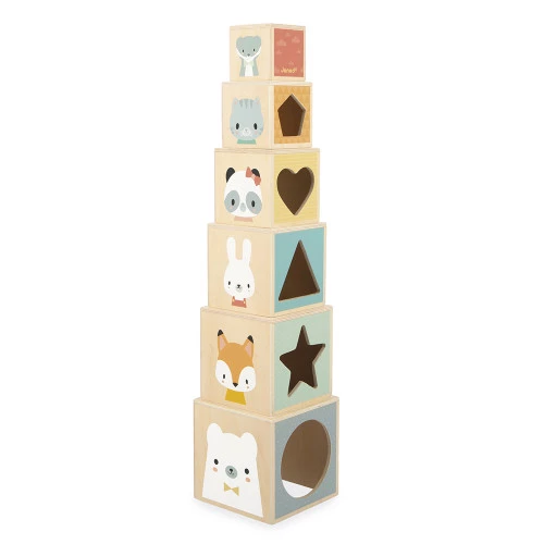 Pyramide de cubes en bois – Pure