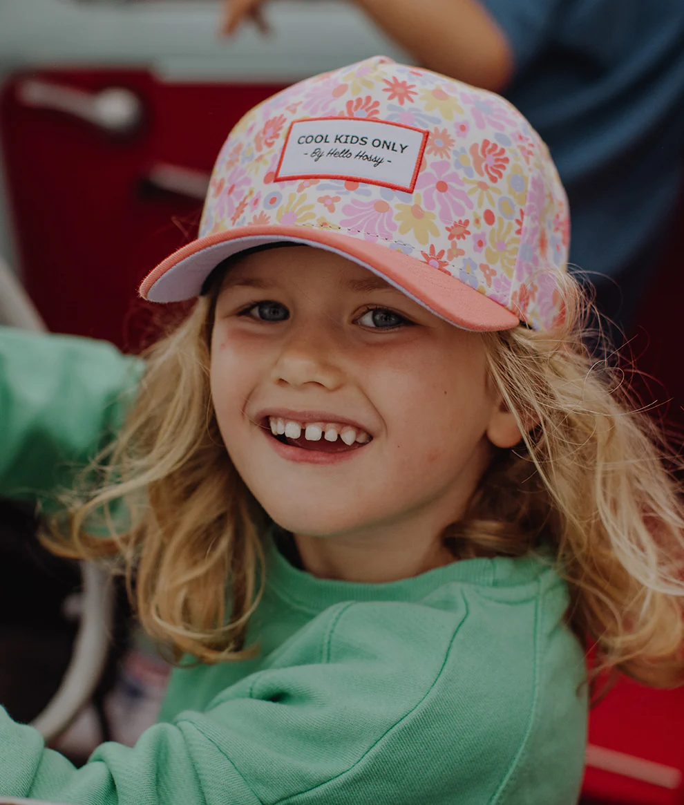 Casquette Retro Flowers 2-5 ans