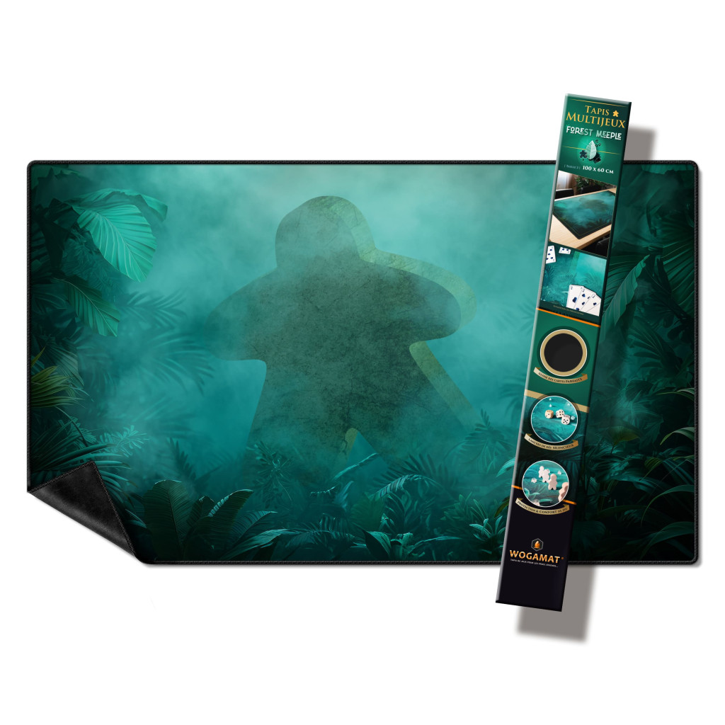 Tapis multijeux Forest Meeple 100x60cm