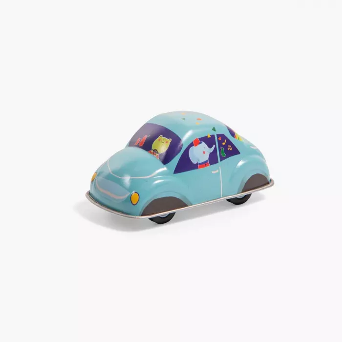 Voiture à friction en métal bleue