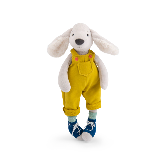 Poupée chien Pilou jaune 37 cm – Puce & Pilou
