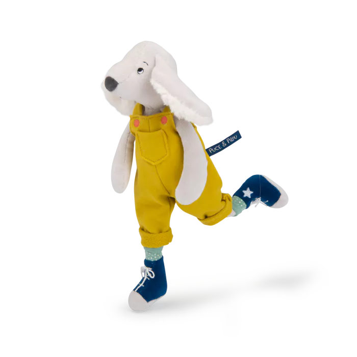 Poupée chien Pilou jaune 37 cm – Puce & Pilou