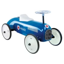Voiture porteur vintage bleu police