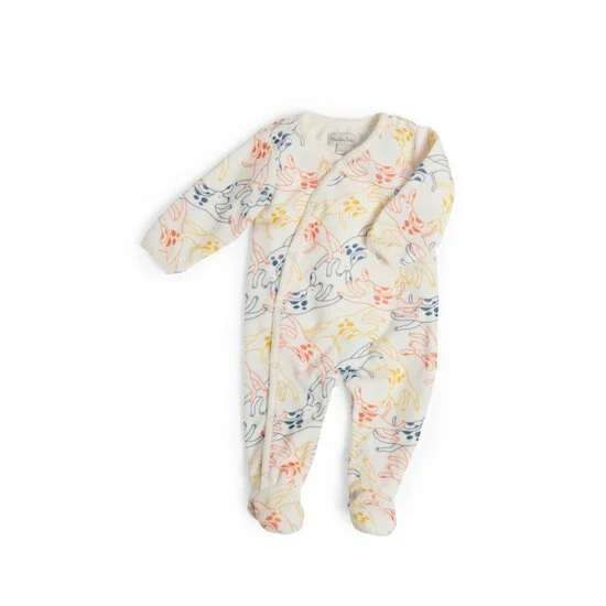 Pyjama velours chiens multicolores – 6 MOIS – Puce & Pilou