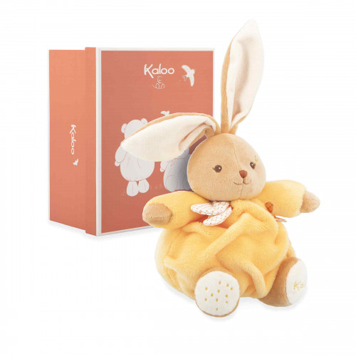 Peluche lapin Patapouf Jaune – 17 cm