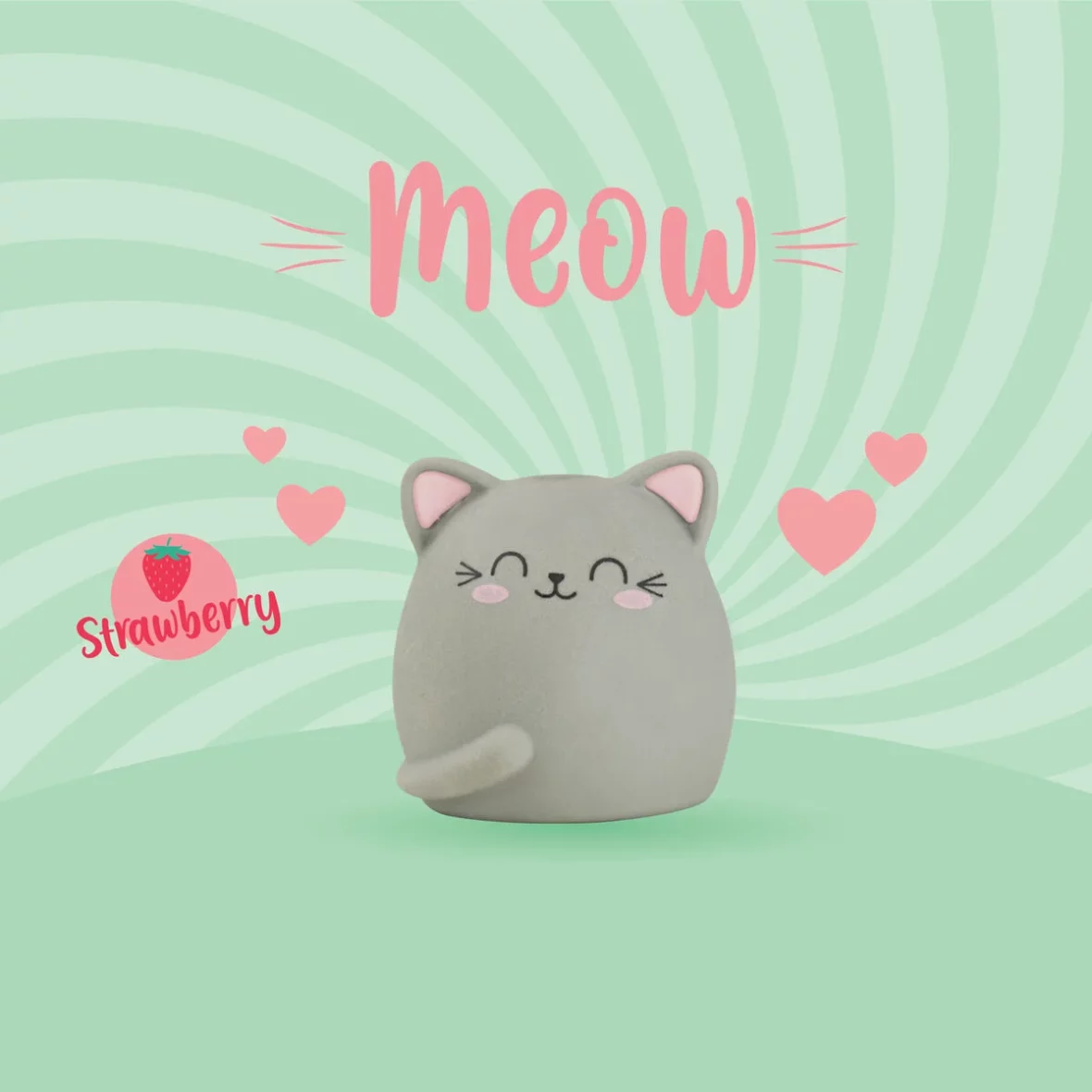 Legami – Gomme parfumée à la fraise Meow Kitty1