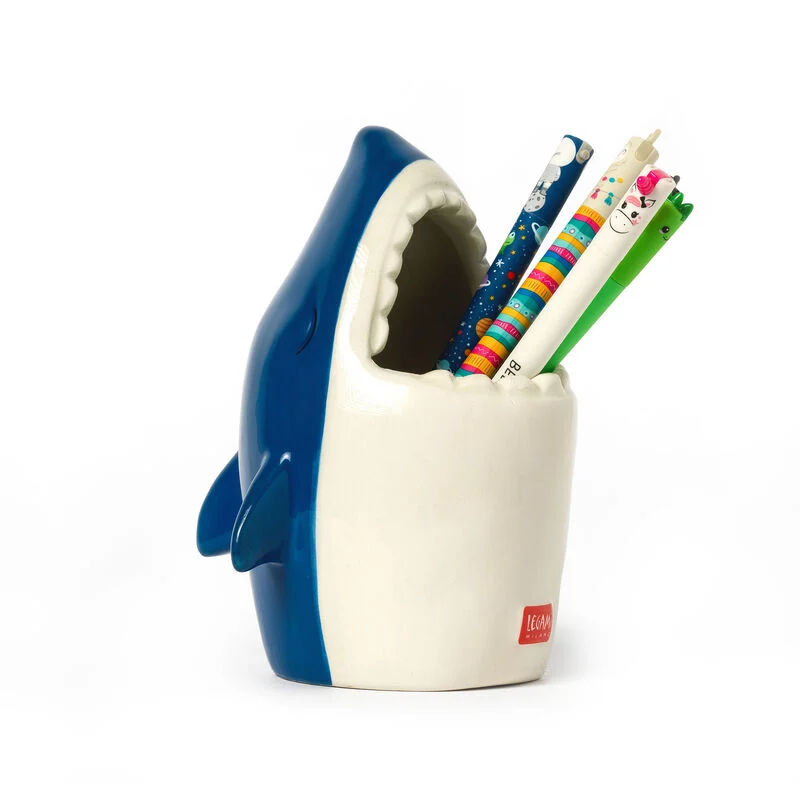 Legami – Pot à crayons en céramique Shark
