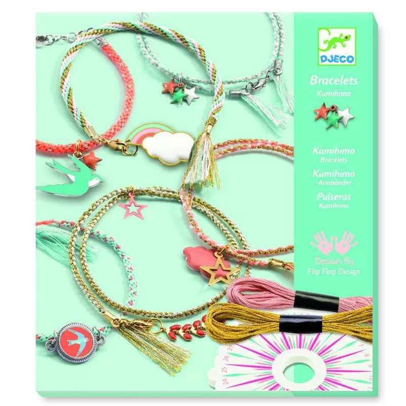 Bracelets kumihimo – Céleste