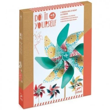 Kit créatif – 4 moulins à vent à créer