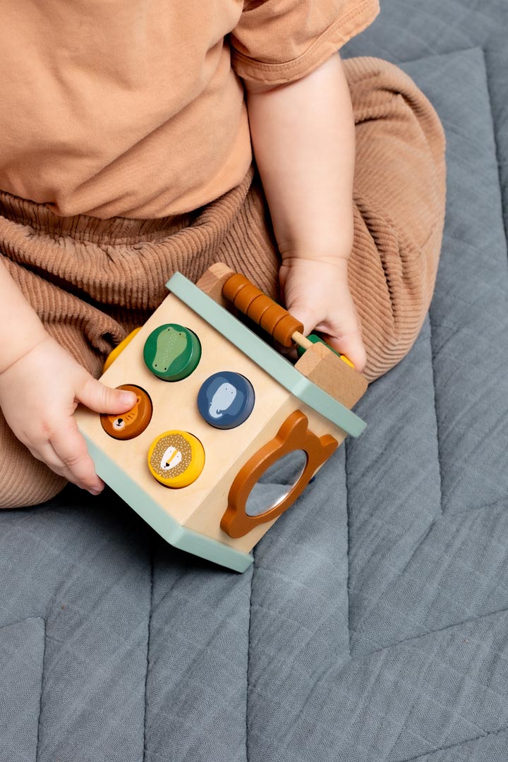Petit cube d’activité en bois – Trixie.