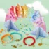 Coffret 7 bracelets pour la semaine à créer avec un arc-en-ciel à bijoux