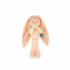Peluche pantin lapin pêche 25 cm