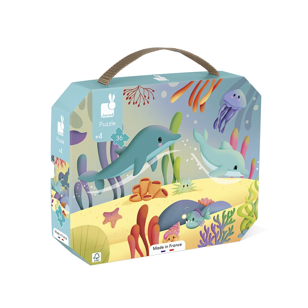 Puzzle panoramique Animaux marins – 36 PCS