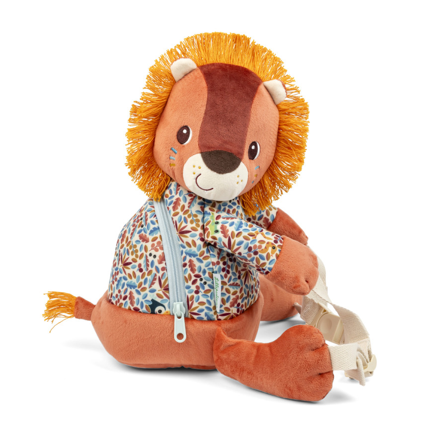 Sac à dos doux Jack le lion – Crêche et Maternelle