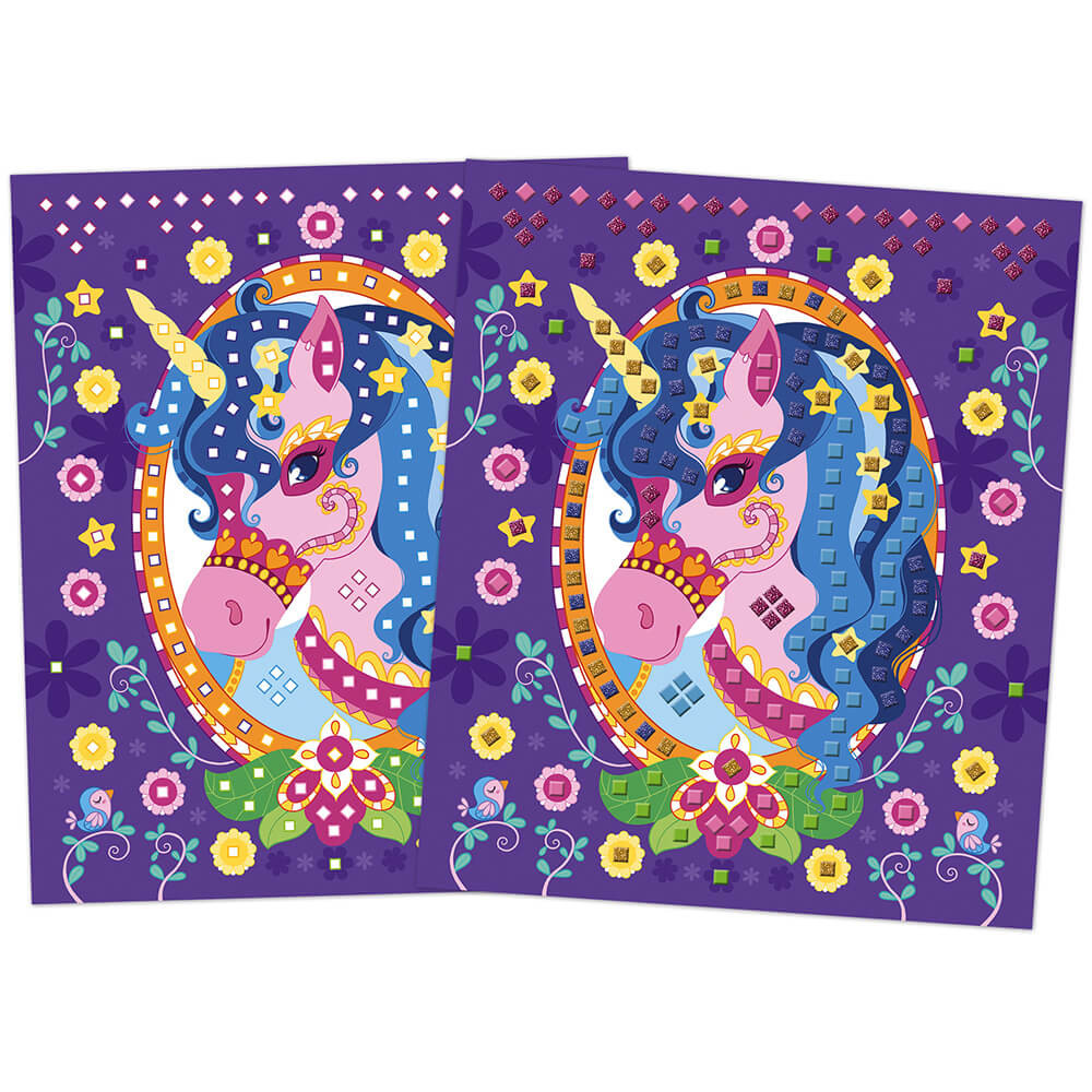 Set Créatif Mosaïques en Mousse Poneys et Licornes
