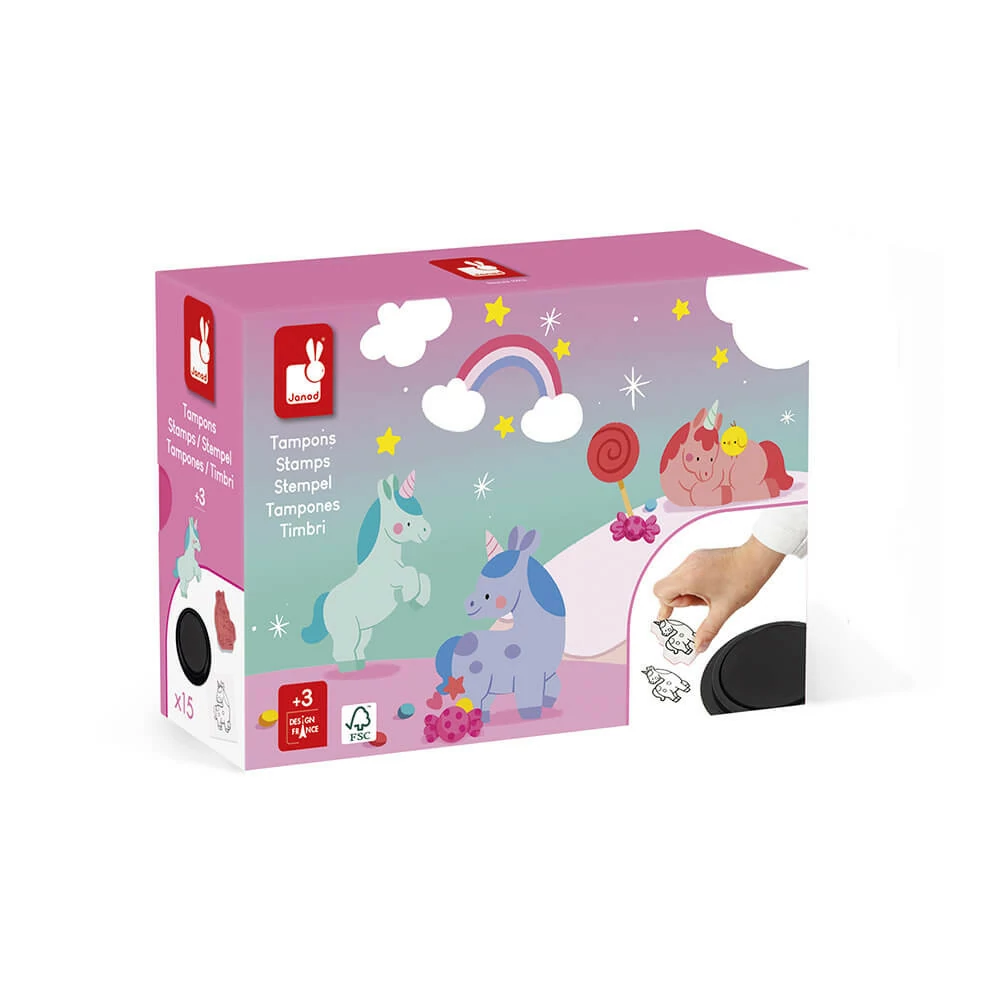 Lot de 15 tampons Licornes