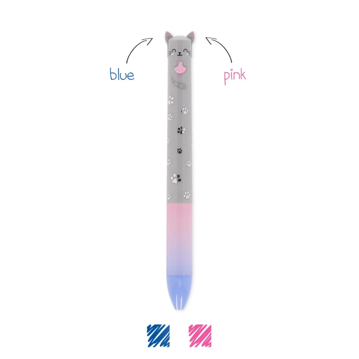Legami – Stylo à Bille à deux Couleurs Kitty – Click&Clack